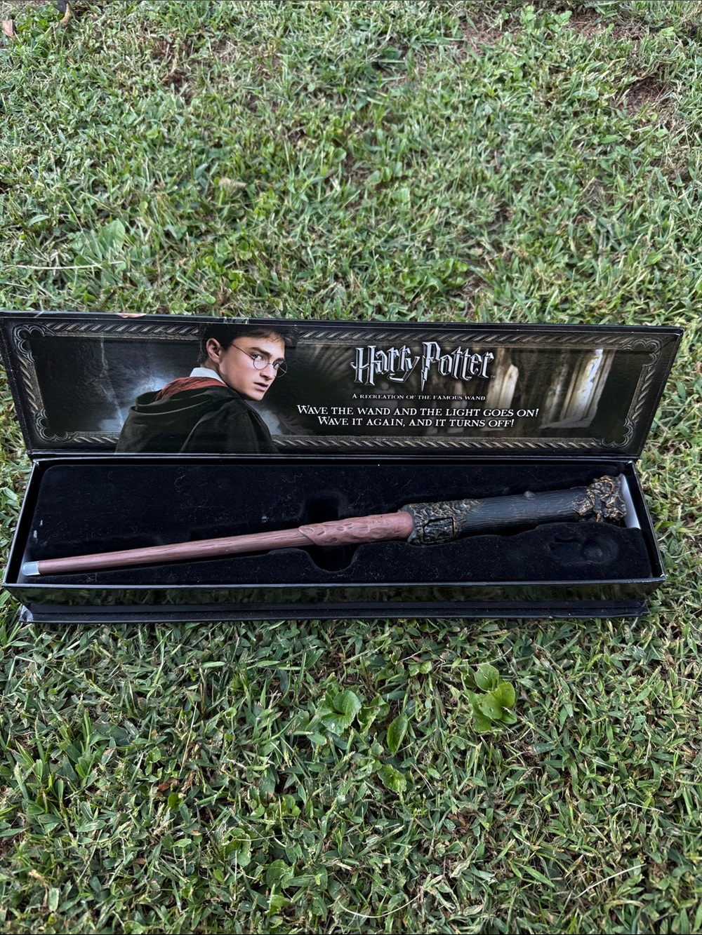 Harry Potter 14" Magic Wand with Illuminating Light Lumos Tip Noble Works